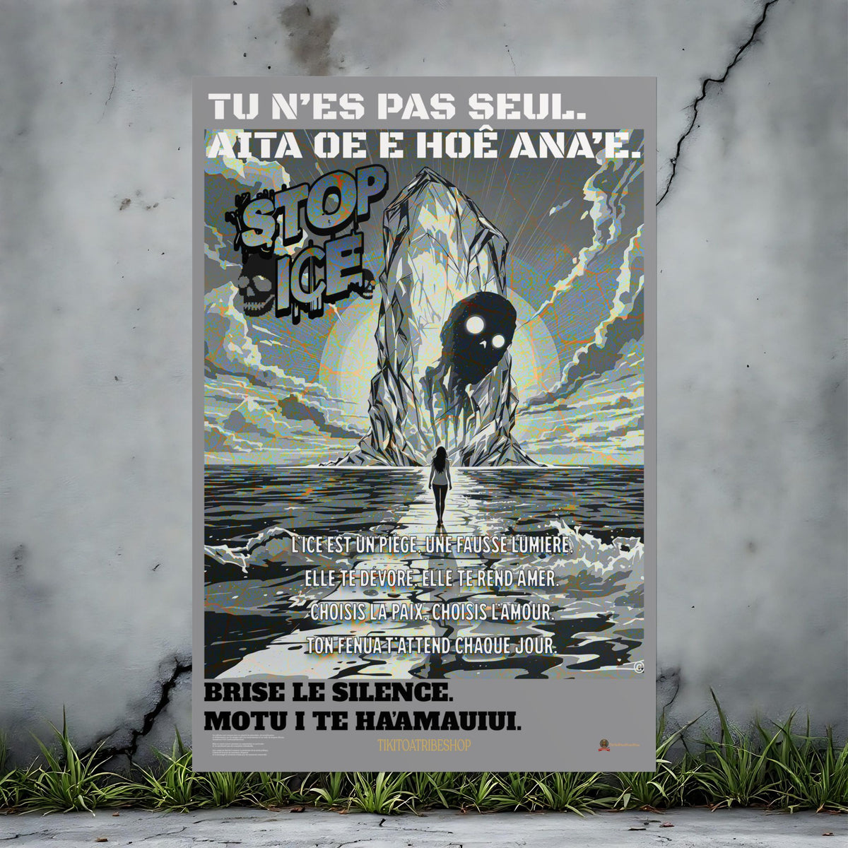Posters Anti-ICE Polynésie – Affiches de Sensibilisation Contre la Drogue “Paruru i te ora – Brisons les chaînes de l’ICE”