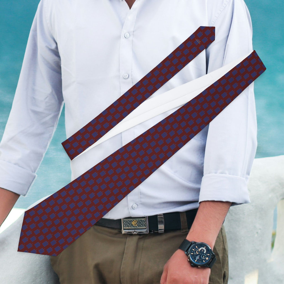Temple &amp; Moroni Inspiration Tie