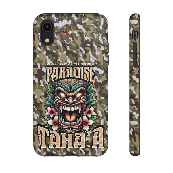 Tahaa – Coque Antichoc Premium « Tiki Féroce » | Design Tribal & Protection Maximale
