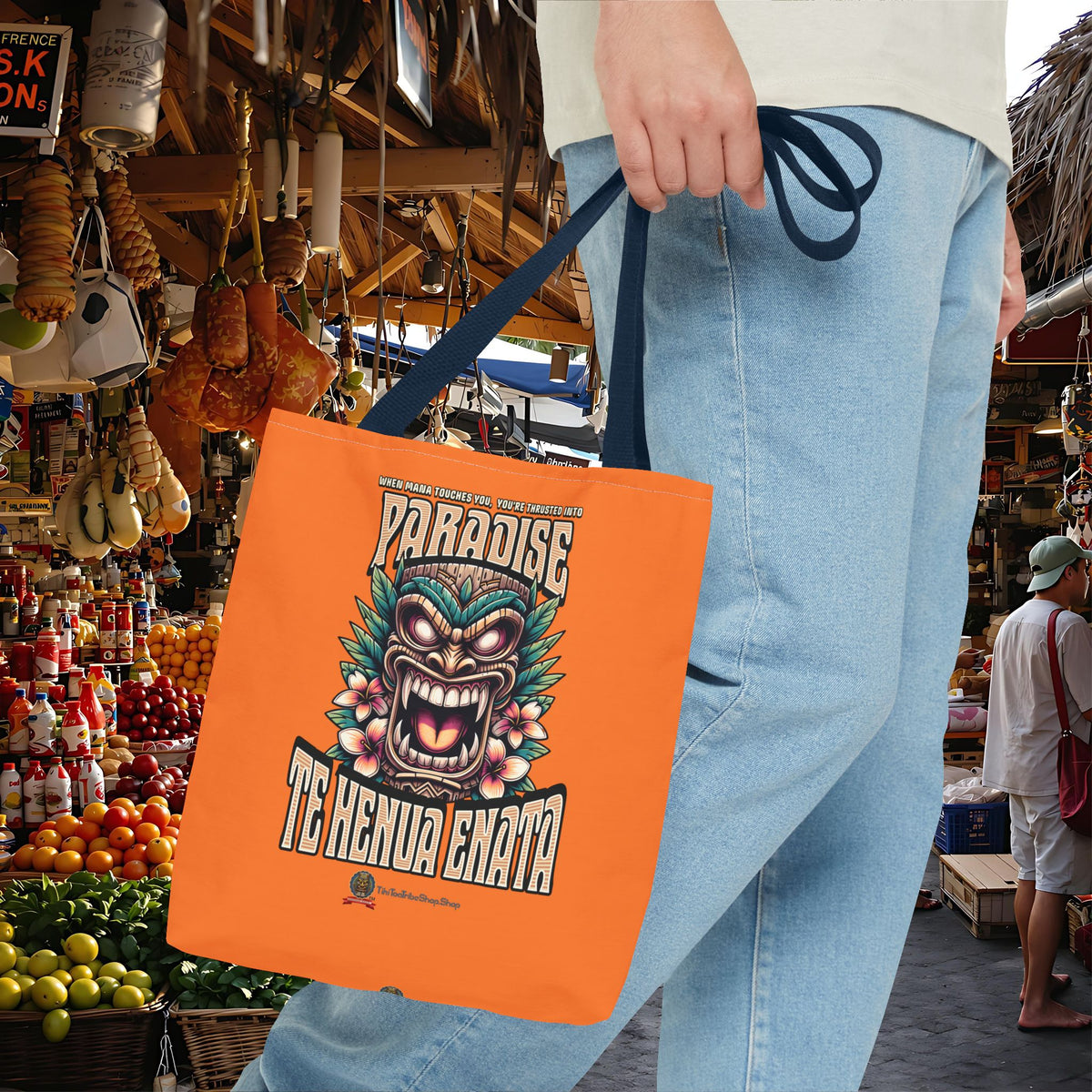 TE HENUA ENATA PARADISE Tote Bag