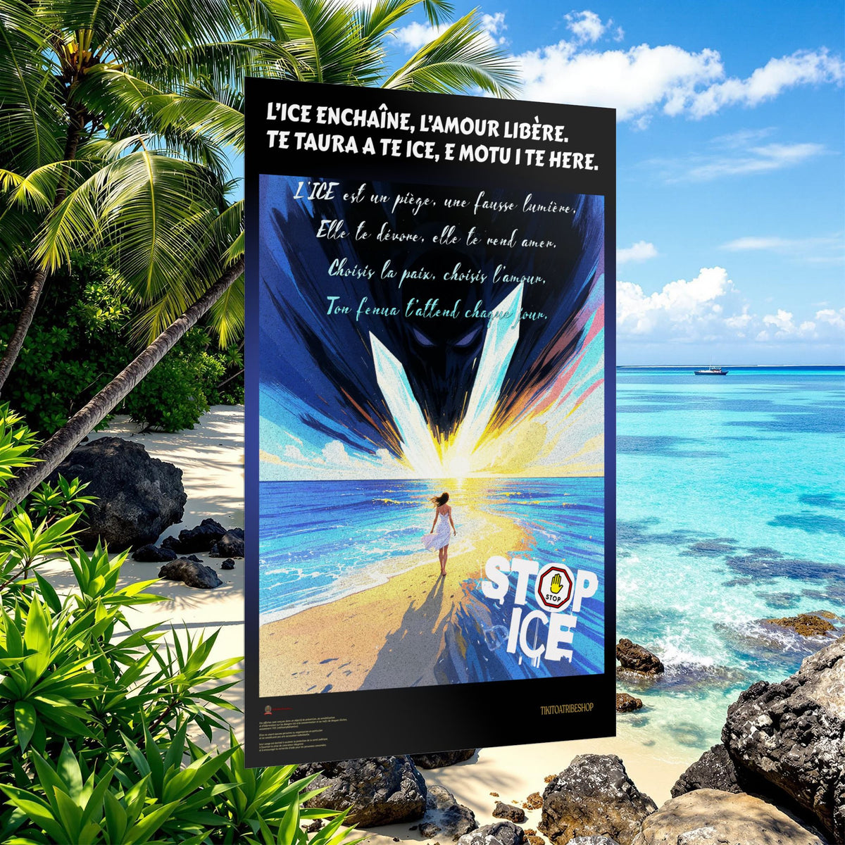 Posters Anti-ICE Polynésie – Affiches de Sensibilisation Contre la Drogue “Paruru i te ora – Brisons les chaînes de l’ICE”