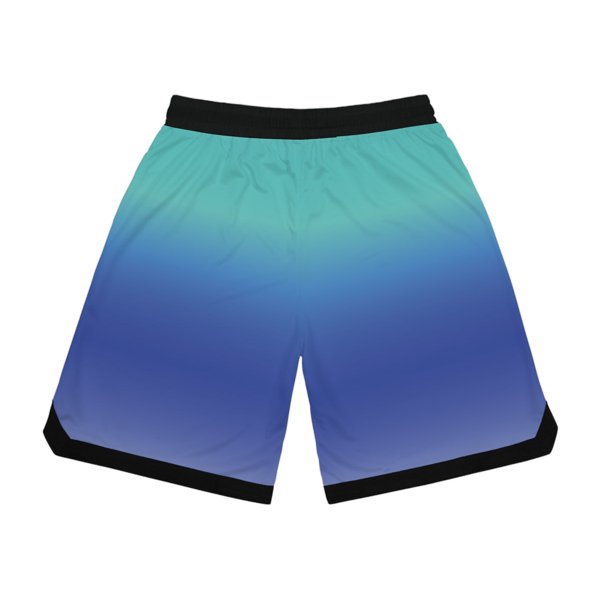 B-BALL SHORTS - Lagoon Blue Gradient &amp; Ocean Style