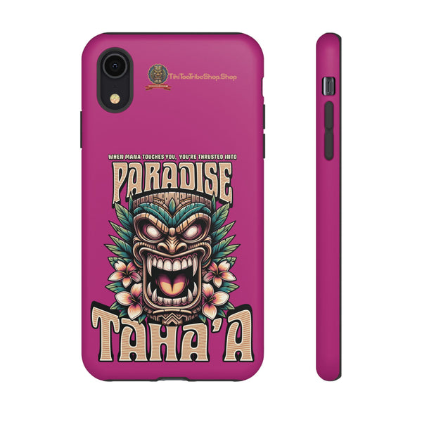 Tahaa – Coque Antichoc Premium « Tiki Féroce » | Design Tribal & Protection Maximale