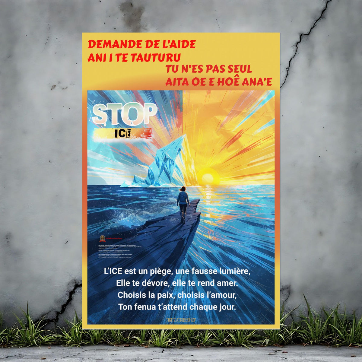 Posters Anti-ICE Polynésie – Affiches de Sensibilisation Contre la Drogue “Paruru i te ora – Brisons les chaînes de l’ICE”