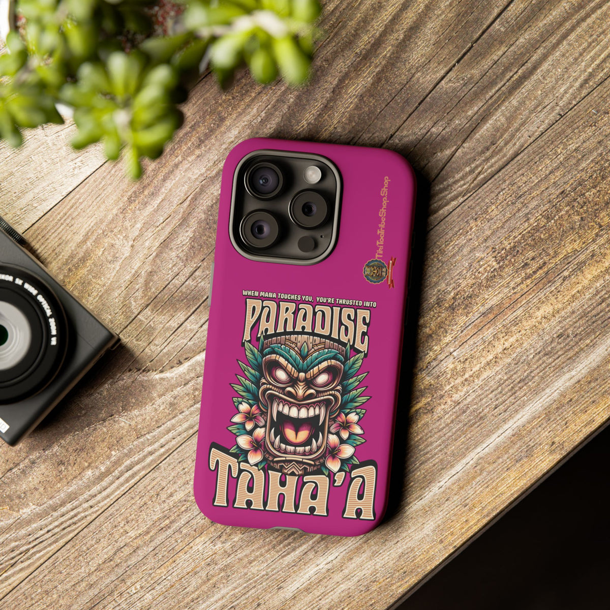 Tahaa – Coque Antichoc Premium « Tiki Féroce » | Design Tribal & Protection Maximale