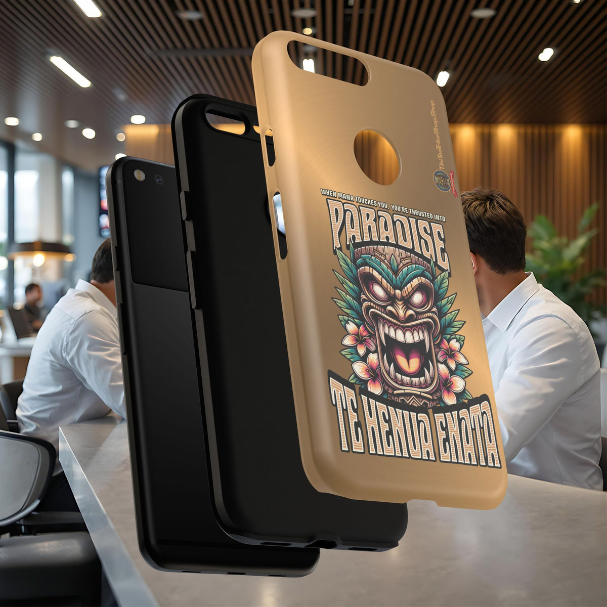 Te Henua Enata – Coque Antichoc Tiki Ancestral & Puissant