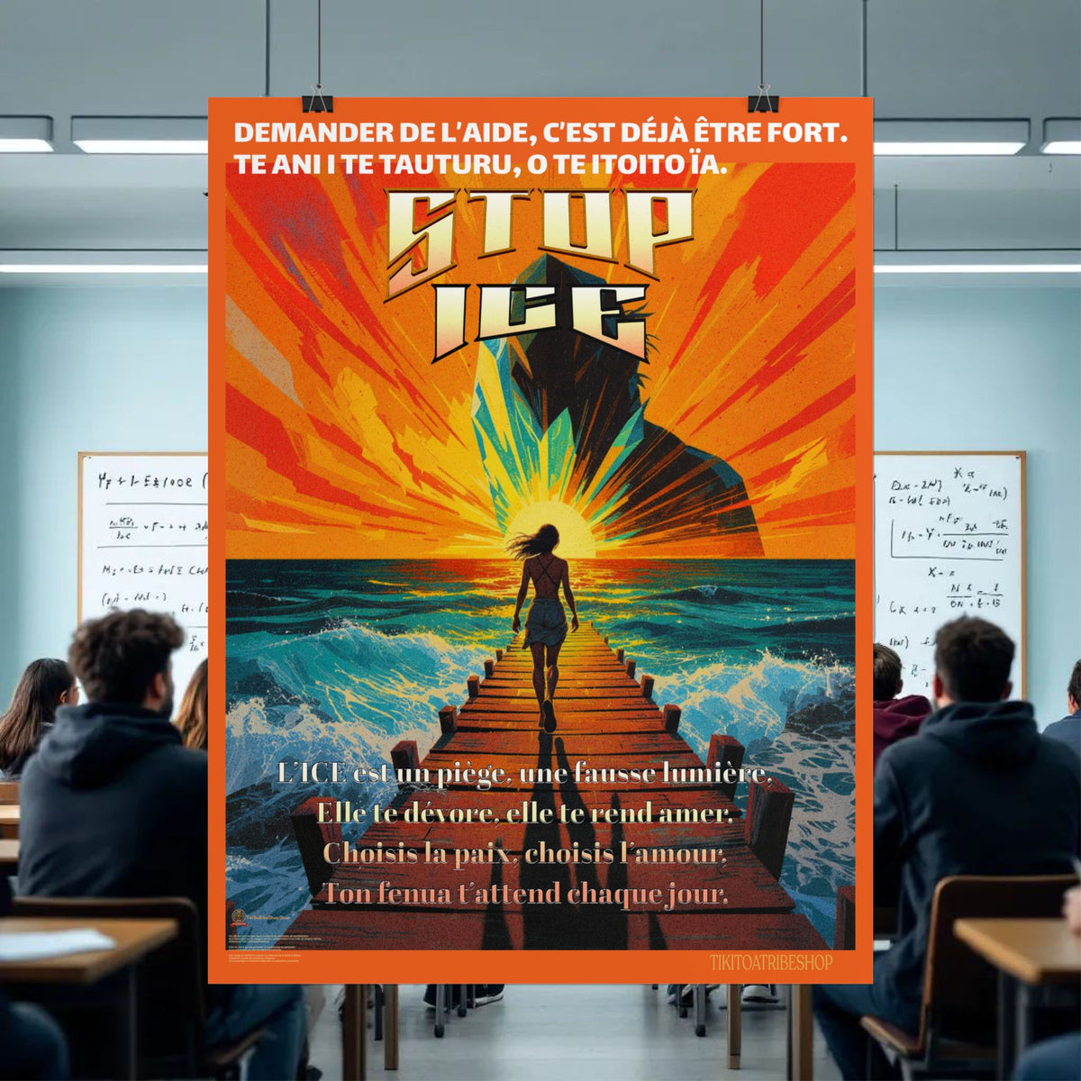 Posters Anti-ICE Polynésie – Affiches de Sensibilisation Contre la Drogue “Paruru i te ora – Brisons les chaînes de l’ICE”