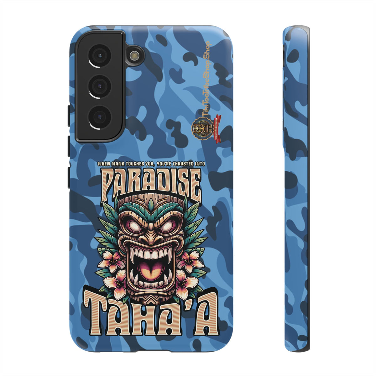 Tahaa – Coque Antichoc Premium « Tiki Féroce » | Design Tribal & Protection Maximale