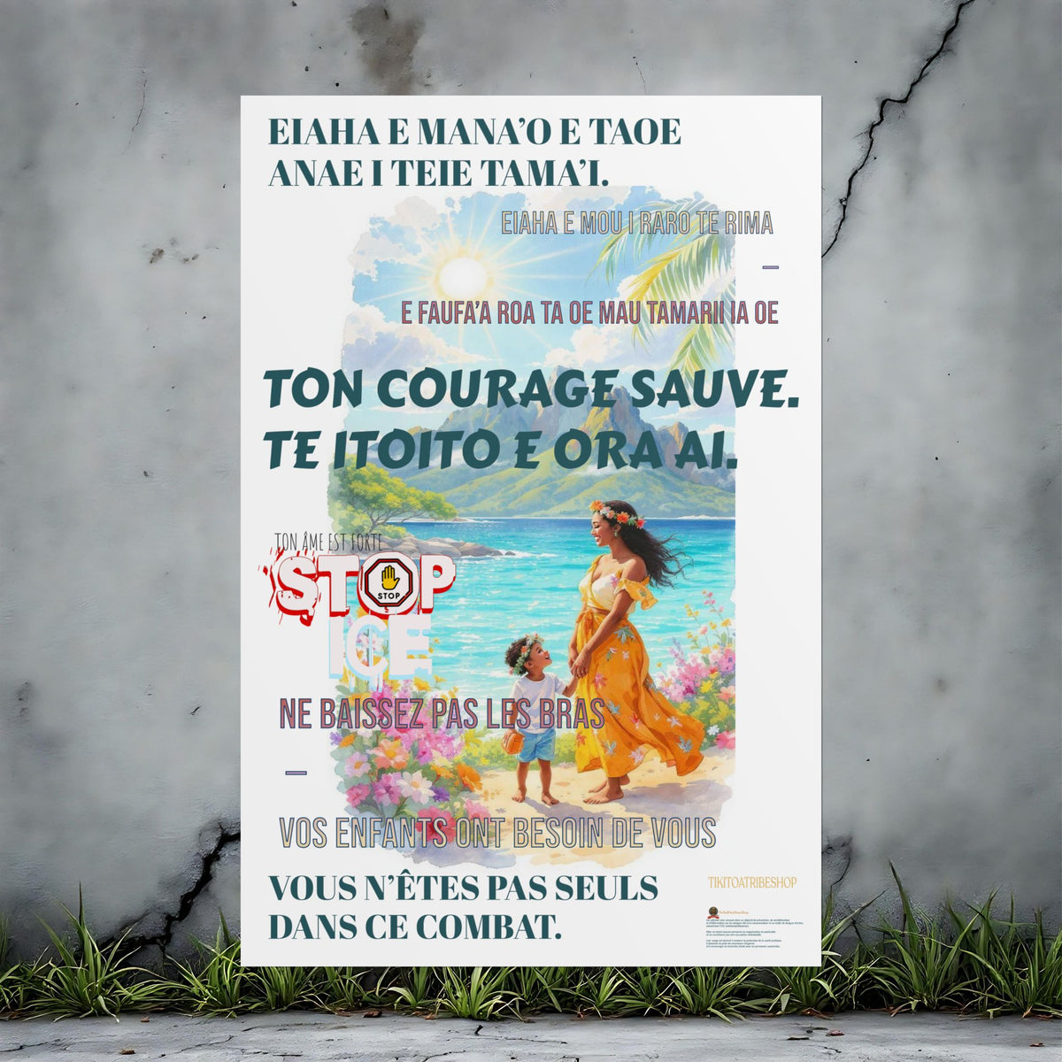 Posters Anti-ICE Polynésie – Affiches de Sensibilisation Contre la Drogue “Paruru i te ora – Brisons les chaînes de l’ICE”