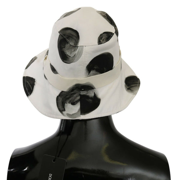 Dolce &amp; Gabbana Polka Dot Cotton Bucket Hat - White &amp; Black