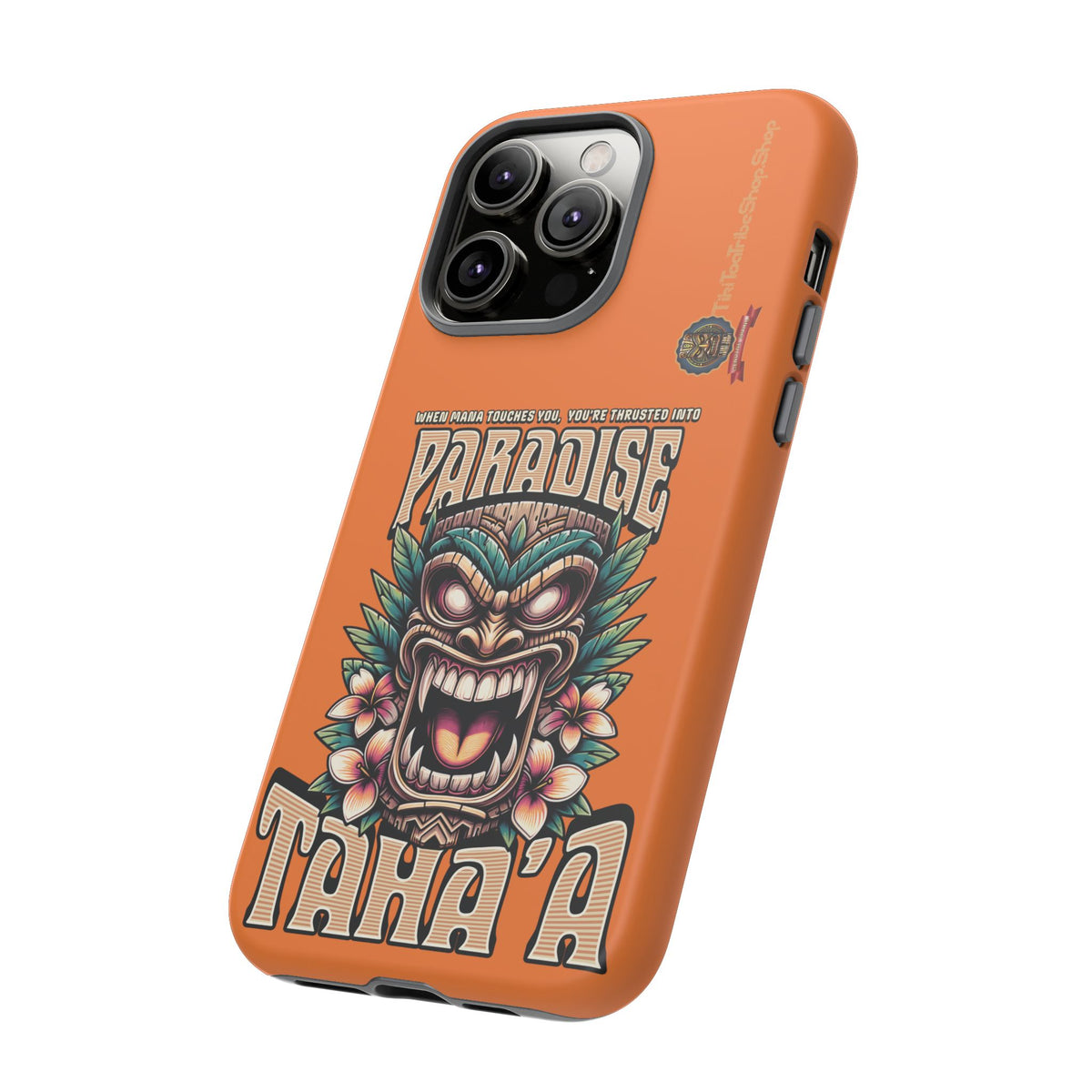 Tahaa – Coque Antichoc Premium « Tiki Féroce » | Design Tribal & Protection Maximale