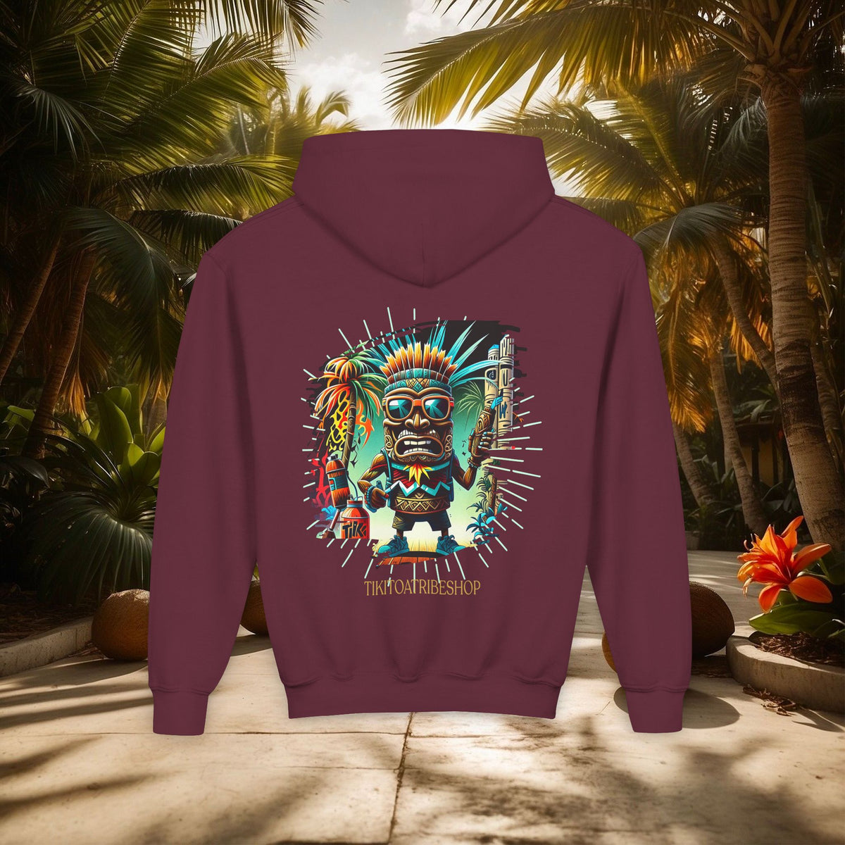 THE TIKI SPIRIT - Thick hooded sweatshirt for youth