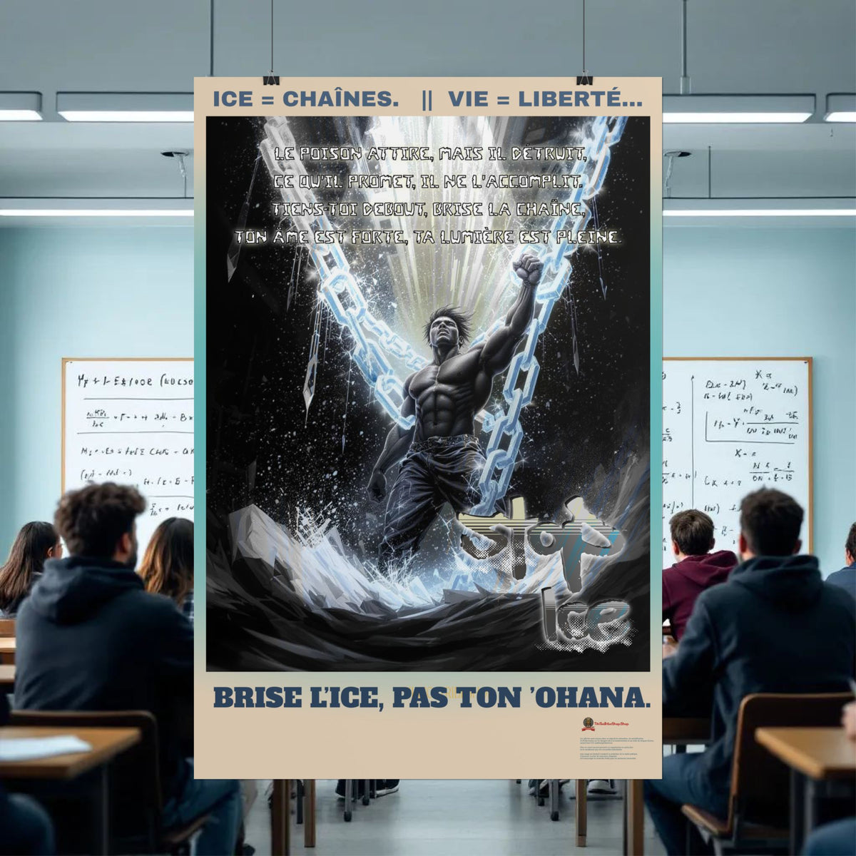 Posters Anti-ICE Polynésie – Affiches de Sensibilisation Contre la Drogue “Paruru i te ora – Brisons les chaînes de l’ICE”