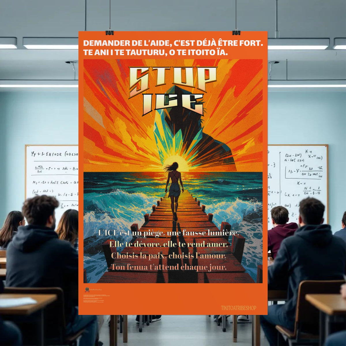 Posters Anti-ICE Polynésie – Affiches de Sensibilisation Contre la Drogue “Paruru i te ora – Brisons les chaînes de l’ICE”