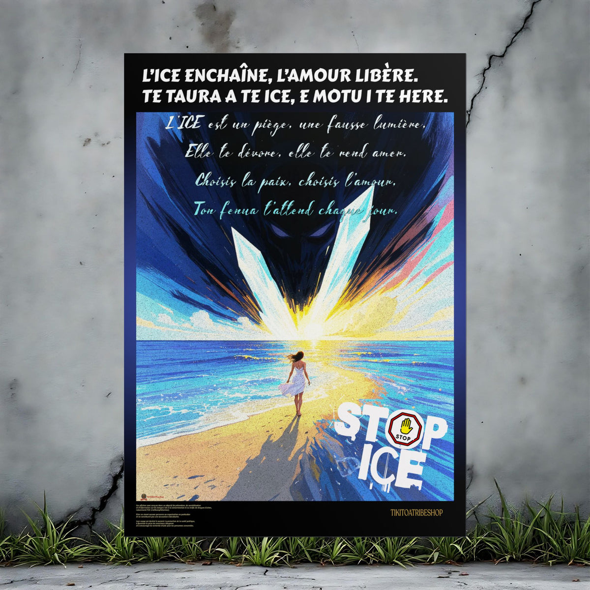 Posters Anti-ICE Polynésie – Affiches de Sensibilisation Contre la Drogue “Paruru i te ora – Brisons les chaînes de l’ICE”