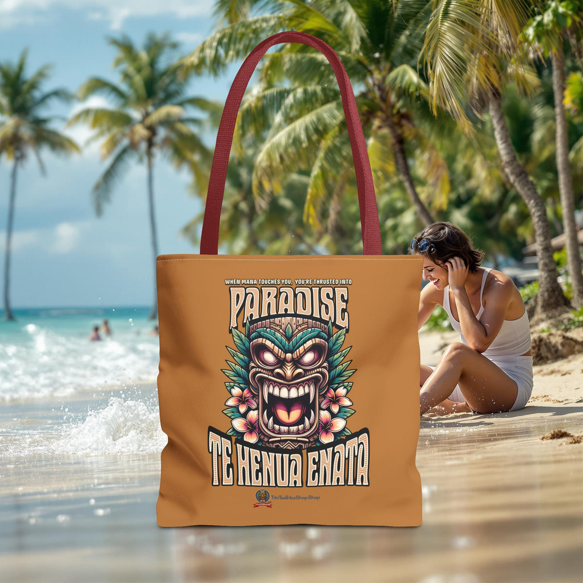 TE HENUA ENATA PARADISE Tote Bag