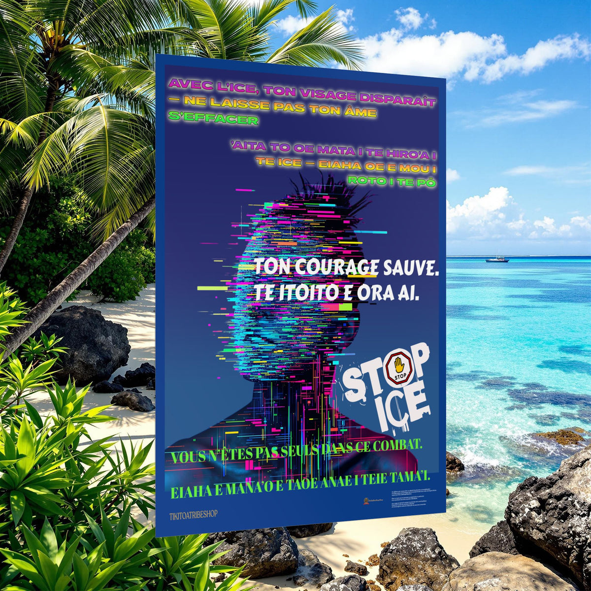 Posters Anti-ICE Polynésie – Affiches de Sensibilisation Contre la Drogue “Paruru i te ora – Brisons les chaînes de l’ICE”