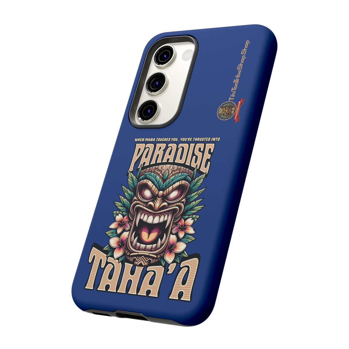 Tahaa – Coque Antichoc Premium « Tiki Féroce » | Design Tribal & Protection Maximale