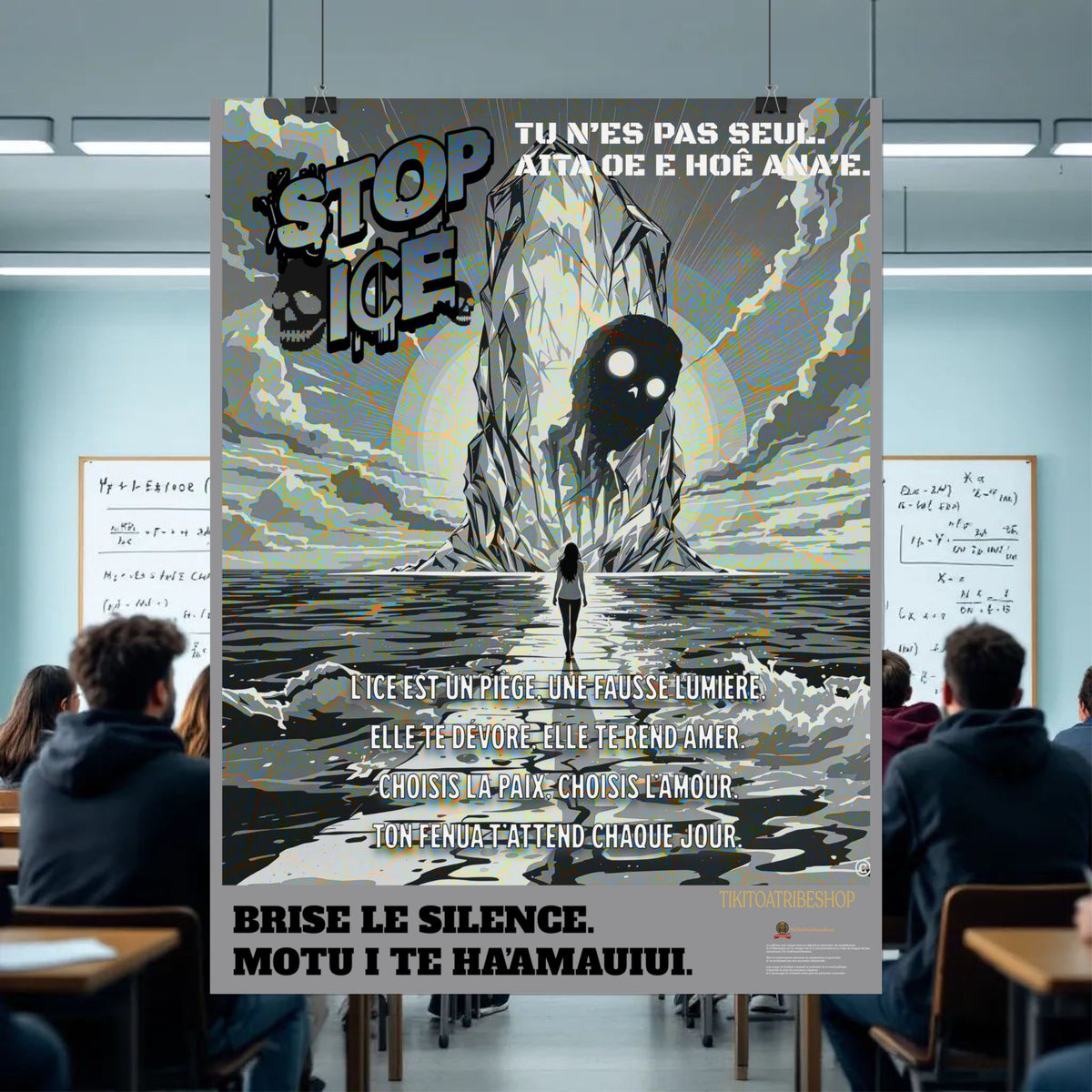 Posters Anti-ICE Polynésie – Affiches de Sensibilisation Contre la Drogue “Paruru i te ora – Brisons les chaînes de l’ICE”