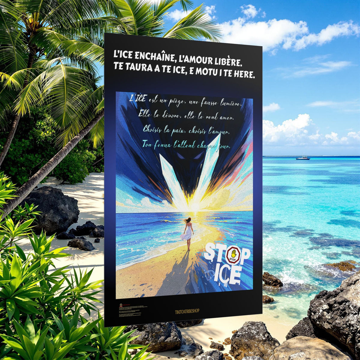 Posters Anti-ICE Polynésie – Affiches de Sensibilisation Contre la Drogue “Paruru i te ora – Brisons les chaînes de l’ICE”