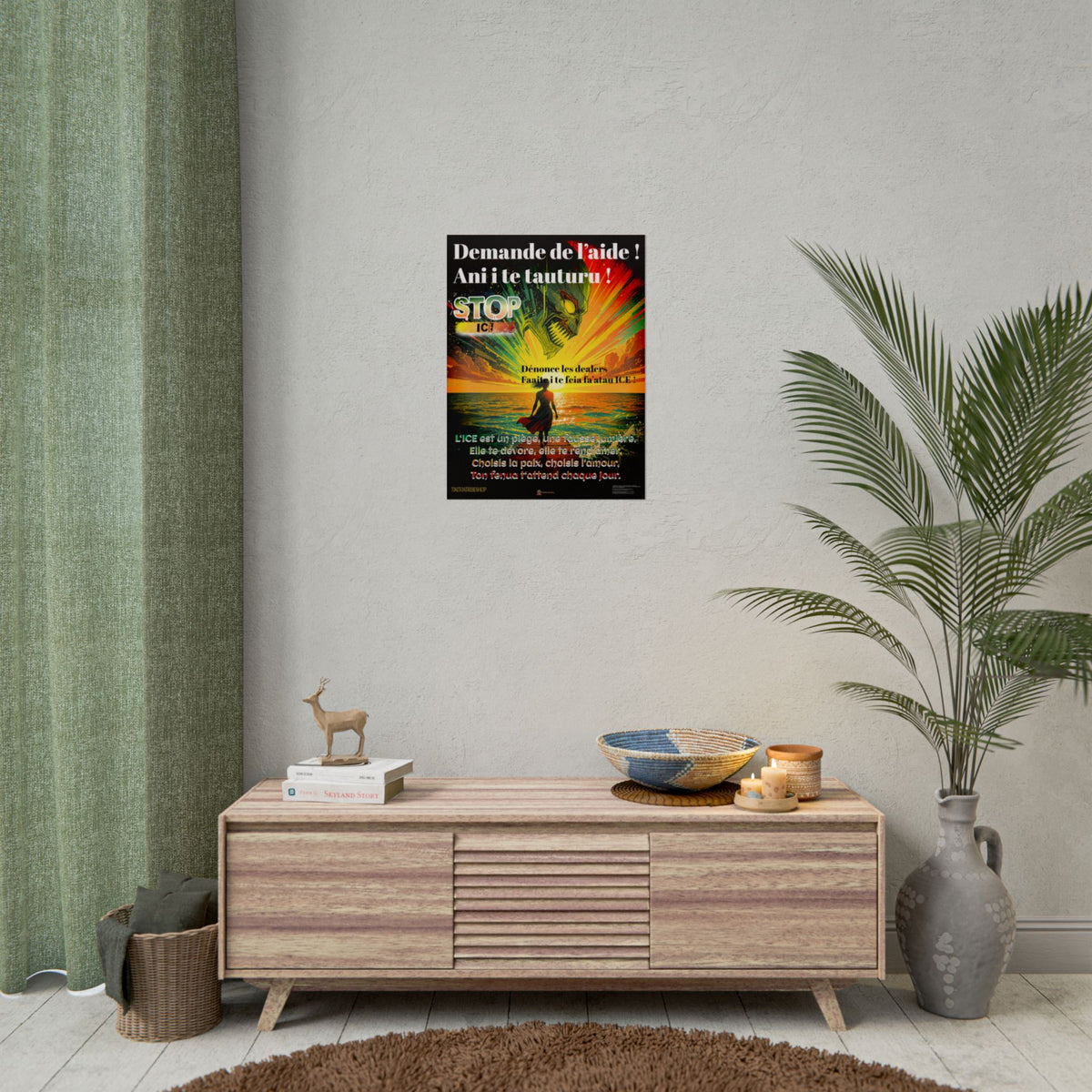 Posters Anti-ICE Polynésie – Affiches de Sensibilisation Contre la Drogue “Paruru i te ora – Brisons les chaînes de l’ICE”