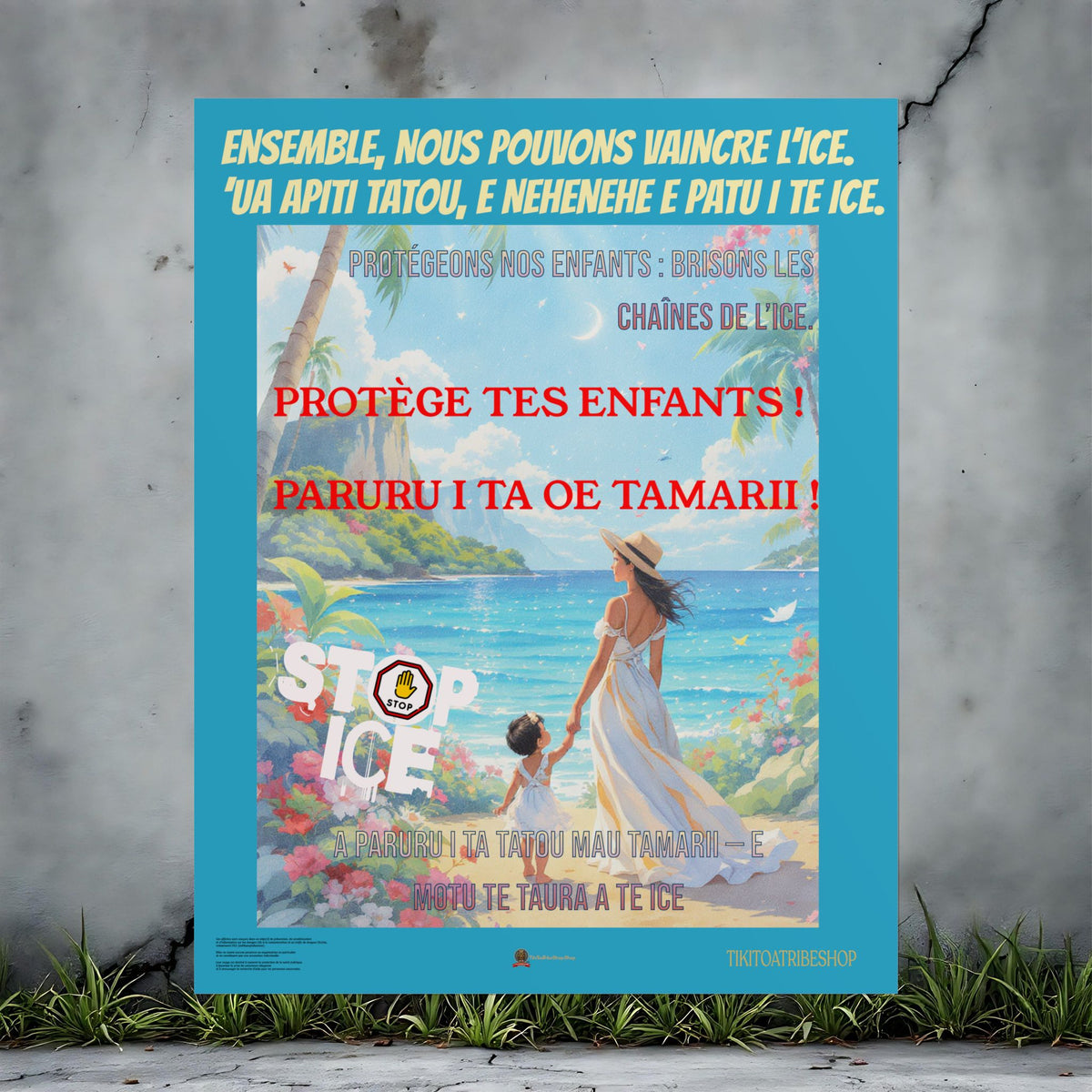 Posters Anti-ICE Polynésie – Affiches de Sensibilisation Contre la Drogue “Paruru i te ora – Brisons les chaînes de l’ICE”