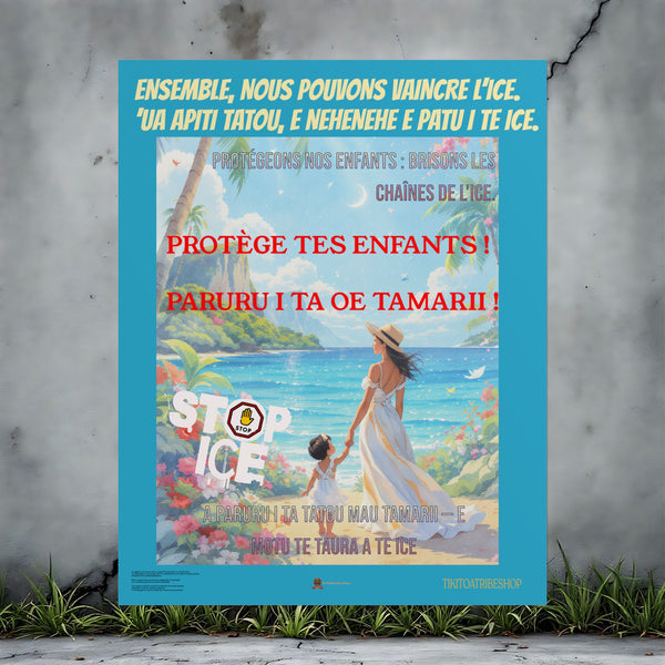 Posters Anti-ICE Polynésie – Affiches de Sensibilisation Contre la Drogue “Paruru i te ora – Brisons les chaînes de l’ICE”