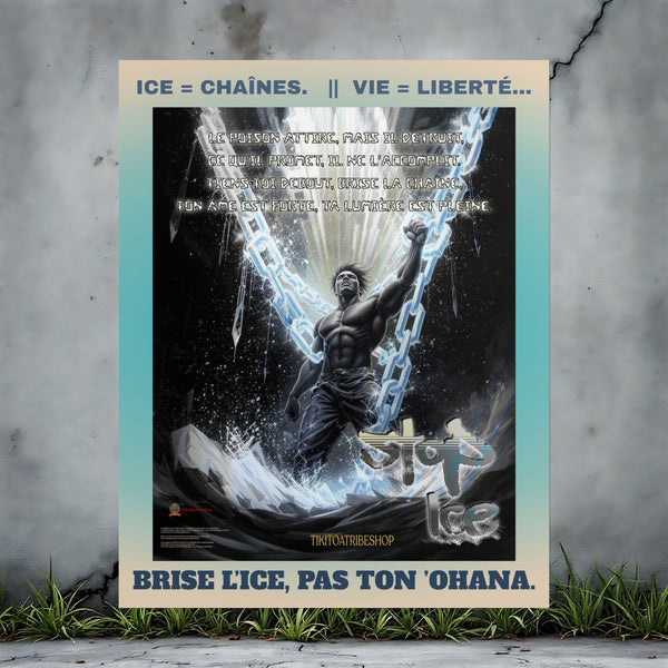 Posters Anti-ICE Polynésie – Affiches de Sensibilisation Contre la Drogue “Paruru i te ora – Brisons les chaînes de l’ICE”