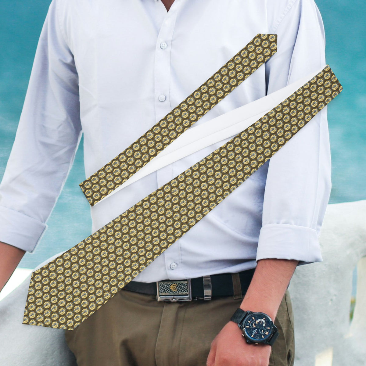 Moroni Graphic Dots inspiration tie