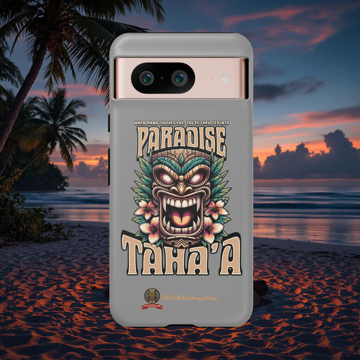 Tahaa – Coque Antichoc Premium « Tiki Féroce » | Design Tribal & Protection Maximale