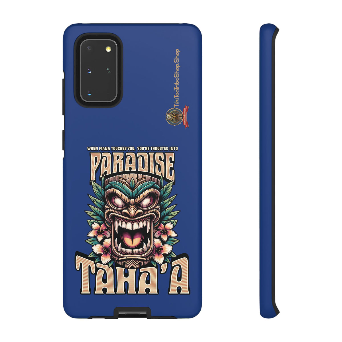 Tahaa – Coque Antichoc Premium « Tiki Féroce » | Design Tribal & Protection Maximale