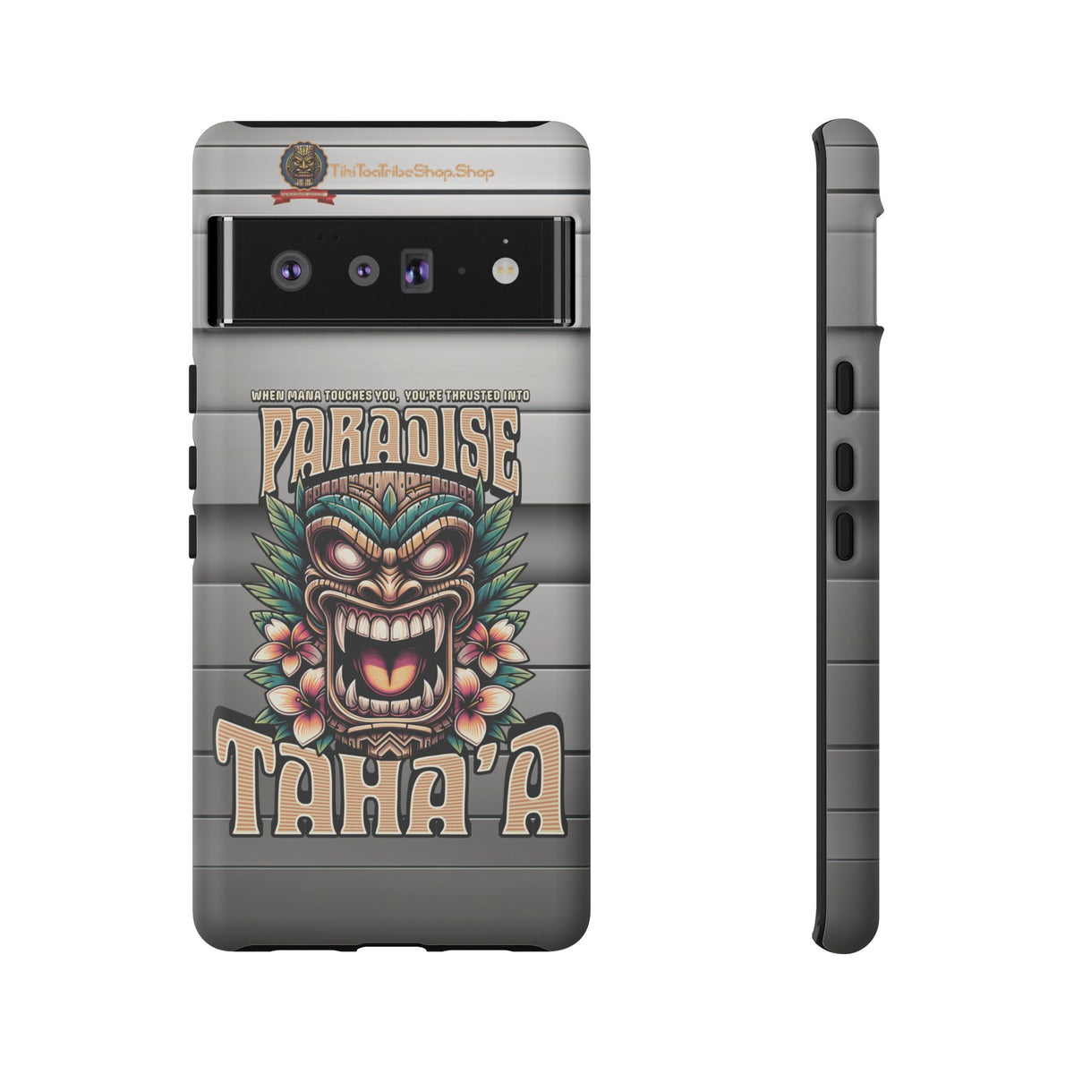 Tahaa – Coque Antichoc Premium « Tiki Féroce » | Design Tribal & Protection Maximale