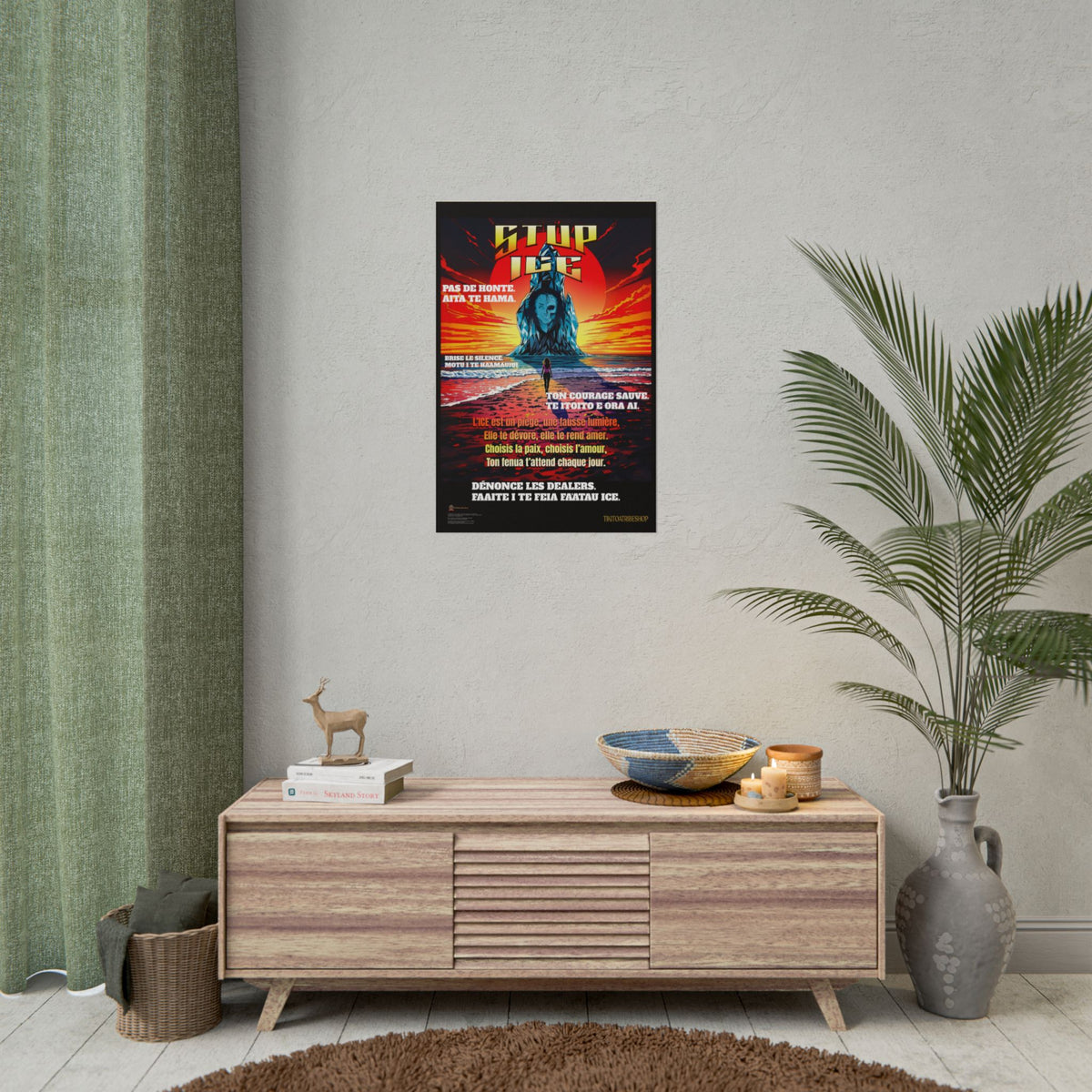 Posters Anti-ICE Polynésie – Affiches de Sensibilisation Contre la Drogue “Paruru i te ora – Brisons les chaînes de l’ICE”