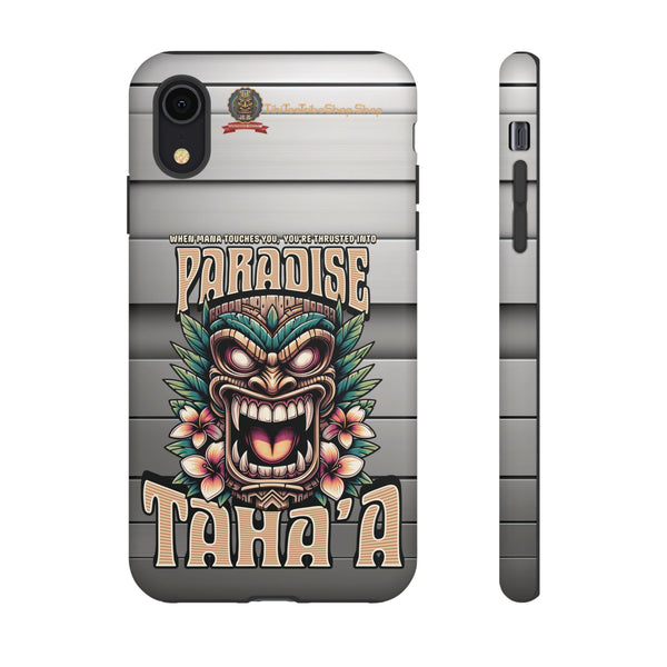 Tahaa – Coque Antichoc Premium « Tiki Féroce » | Design Tribal & Protection Maximale