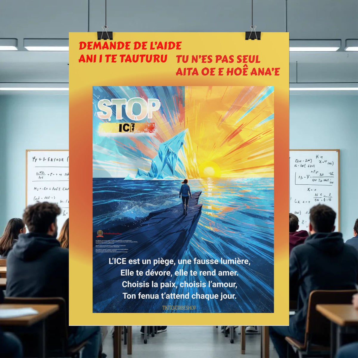 Posters Anti-ICE Polynésie – Affiches de Sensibilisation Contre la Drogue “Paruru i te ora – Brisons les chaînes de l’ICE”