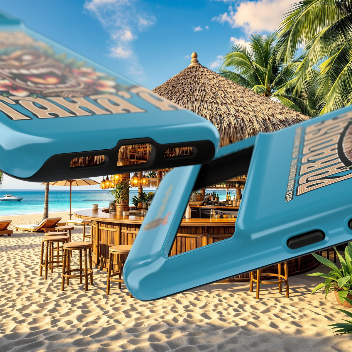 Tahaa – Coque Antichoc Premium « Tiki Féroce » | Design Tribal & Protection Maximale