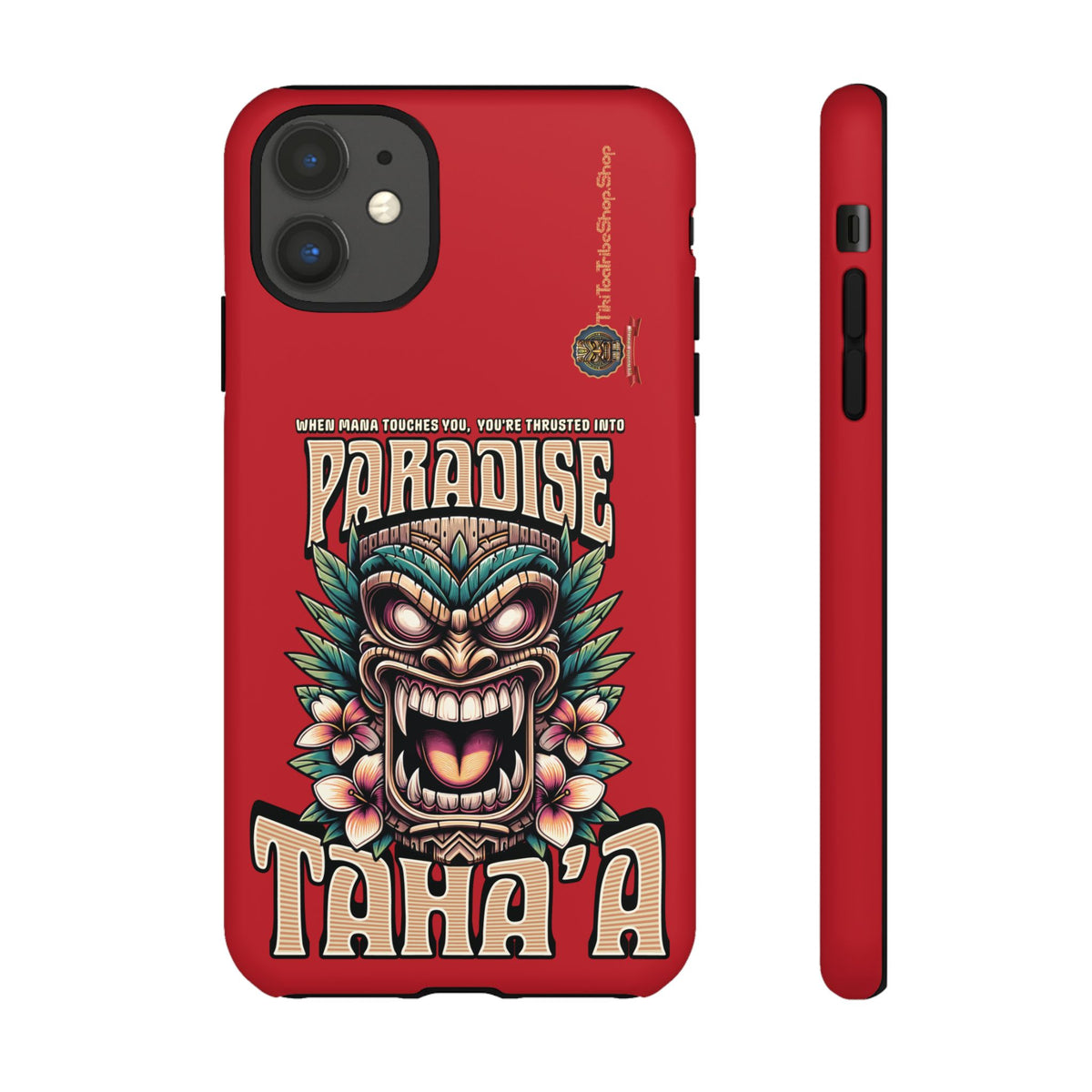 Tahaa – Coque Antichoc Premium « Tiki Féroce » | Design Tribal & Protection Maximale