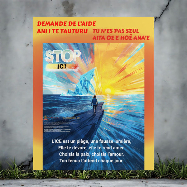 Posters Anti-ICE Polynésie – Affiches de Sensibilisation Contre la Drogue “Paruru i te ora – Brisons les chaînes de l’ICE”
