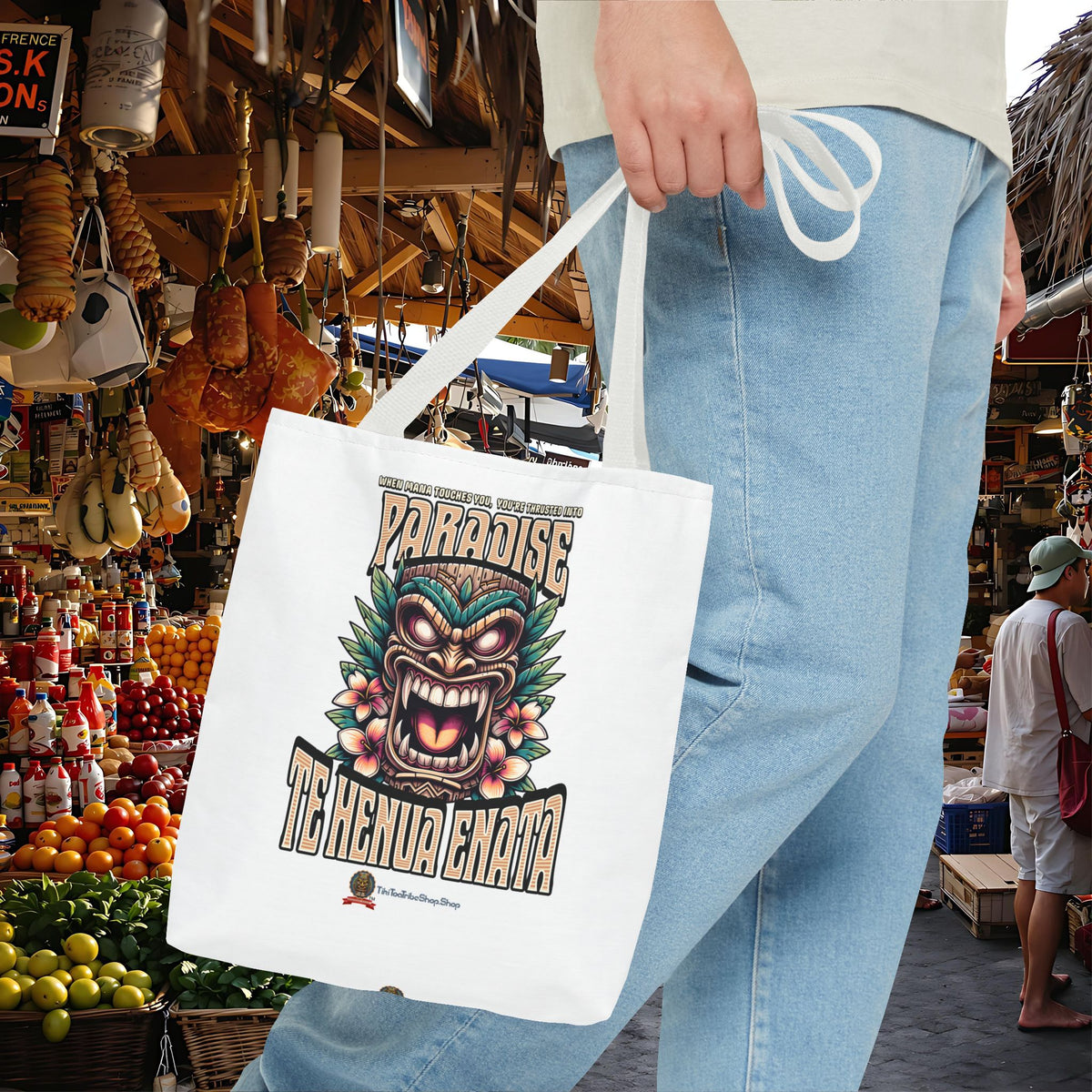 TE HENUA ENATA PARADISE Tote Bag