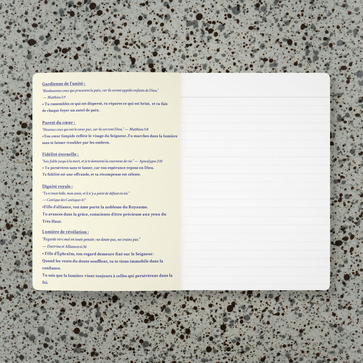 Journal de Prière & Réflexion Spirituelle – Fille d’Éphraïm | Cahier Inspirant LDS pour Femmes | Journal Biblique & Développement Spirituel (200 pages)