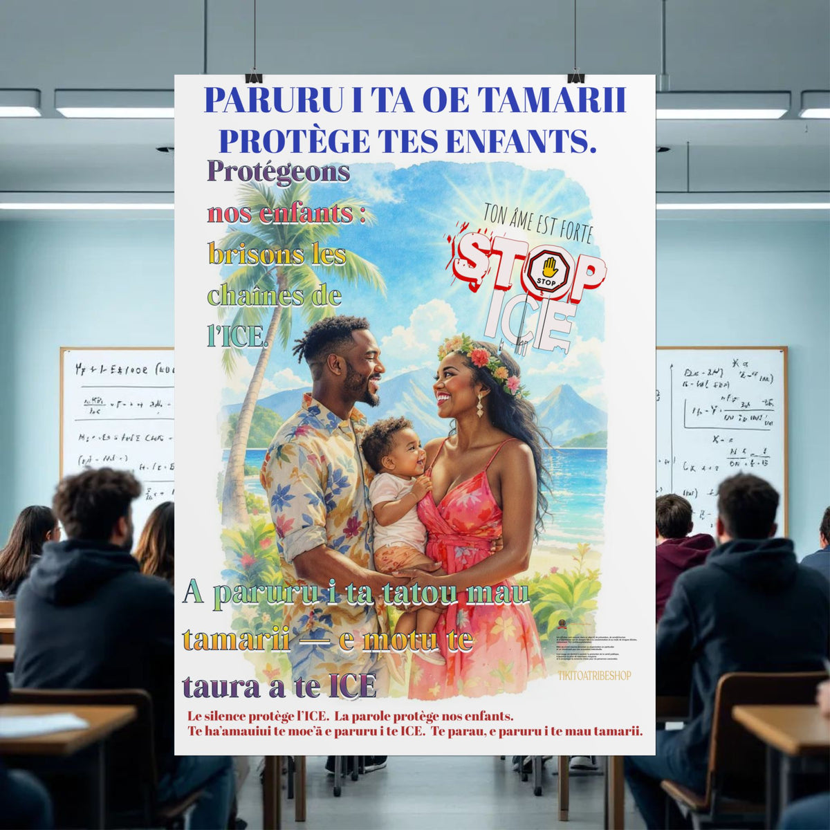 Posters Anti-ICE Polynésie – Affiches de Sensibilisation Contre la Drogue “Paruru i te ora – Brisons les chaînes de l’ICE”
