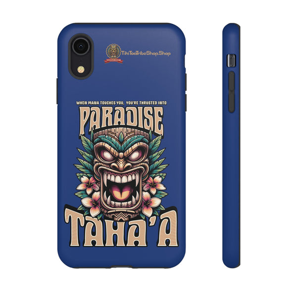 Tahaa – Coque Antichoc Premium « Tiki Féroce » | Design Tribal & Protection Maximale