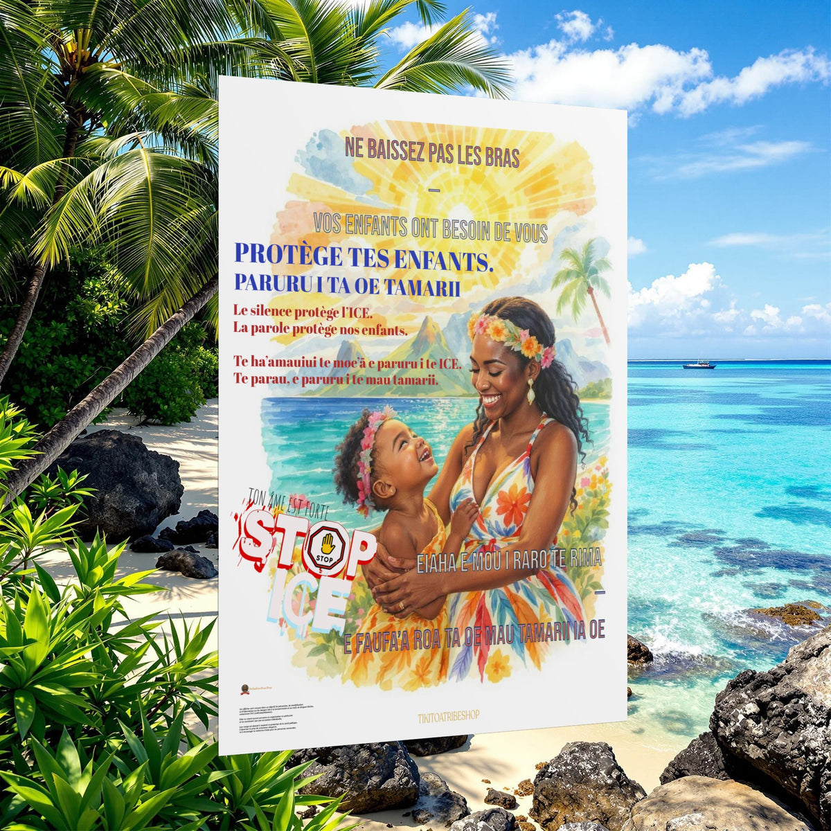 Posters Anti-ICE Polynésie – Affiches de Sensibilisation Contre la Drogue “Paruru i te ora – Brisons les chaînes de l’ICE”