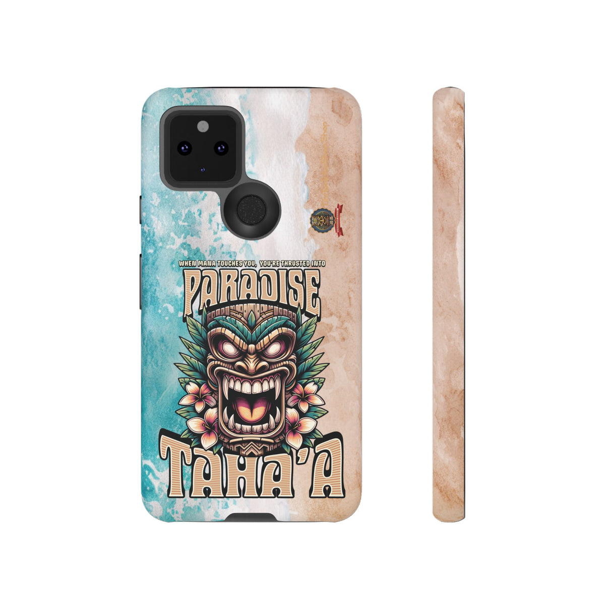 Tahaa – Coque Antichoc Premium « Tiki Féroce » | Design Tribal & Protection Maximale