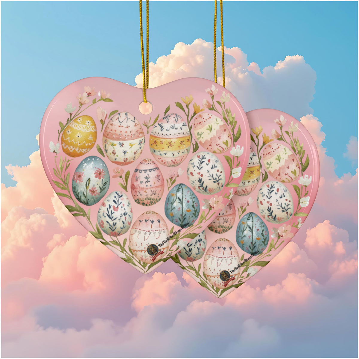 Ornements de Pâques en Céramique
