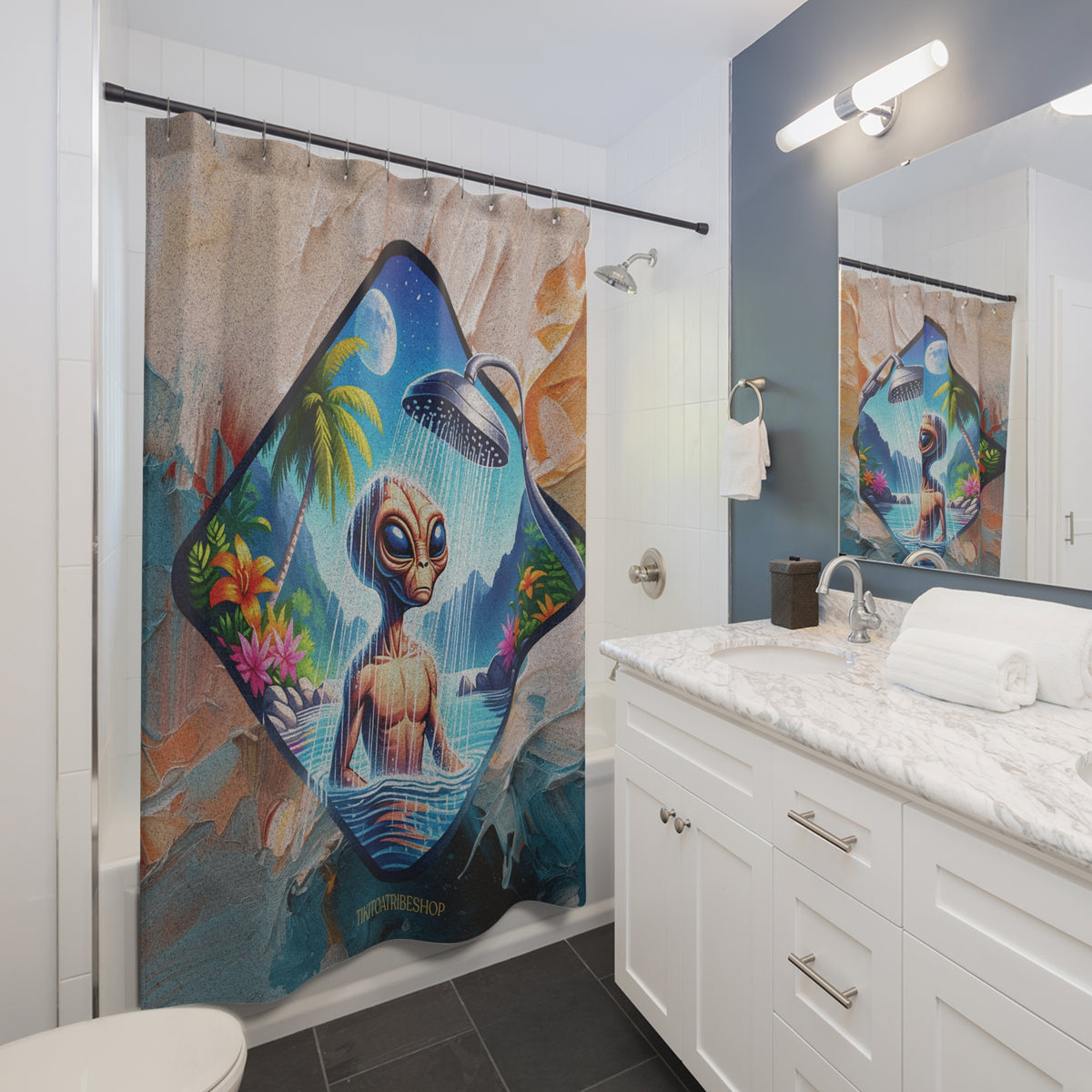 Rideau de Douche Tiki Toa