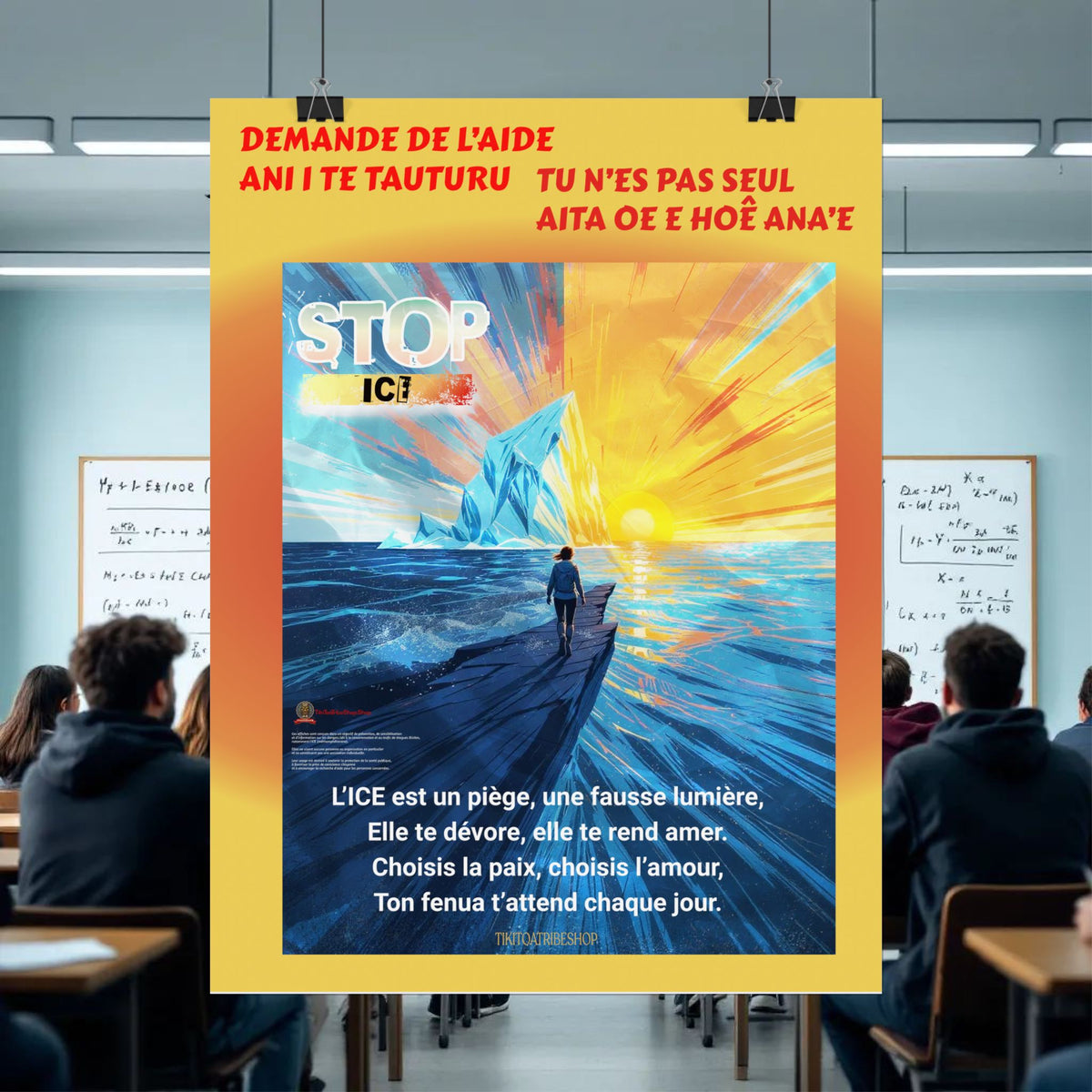 Posters Anti-ICE Polynésie – Affiches de Sensibilisation Contre la Drogue “Paruru i te ora – Brisons les chaînes de l’ICE”