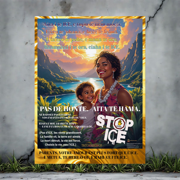 Posters Anti-ICE Polynésie – Affiches de Sensibilisation Contre la Drogue “Paruru i te ora – Brisons les chaînes de l’ICE”