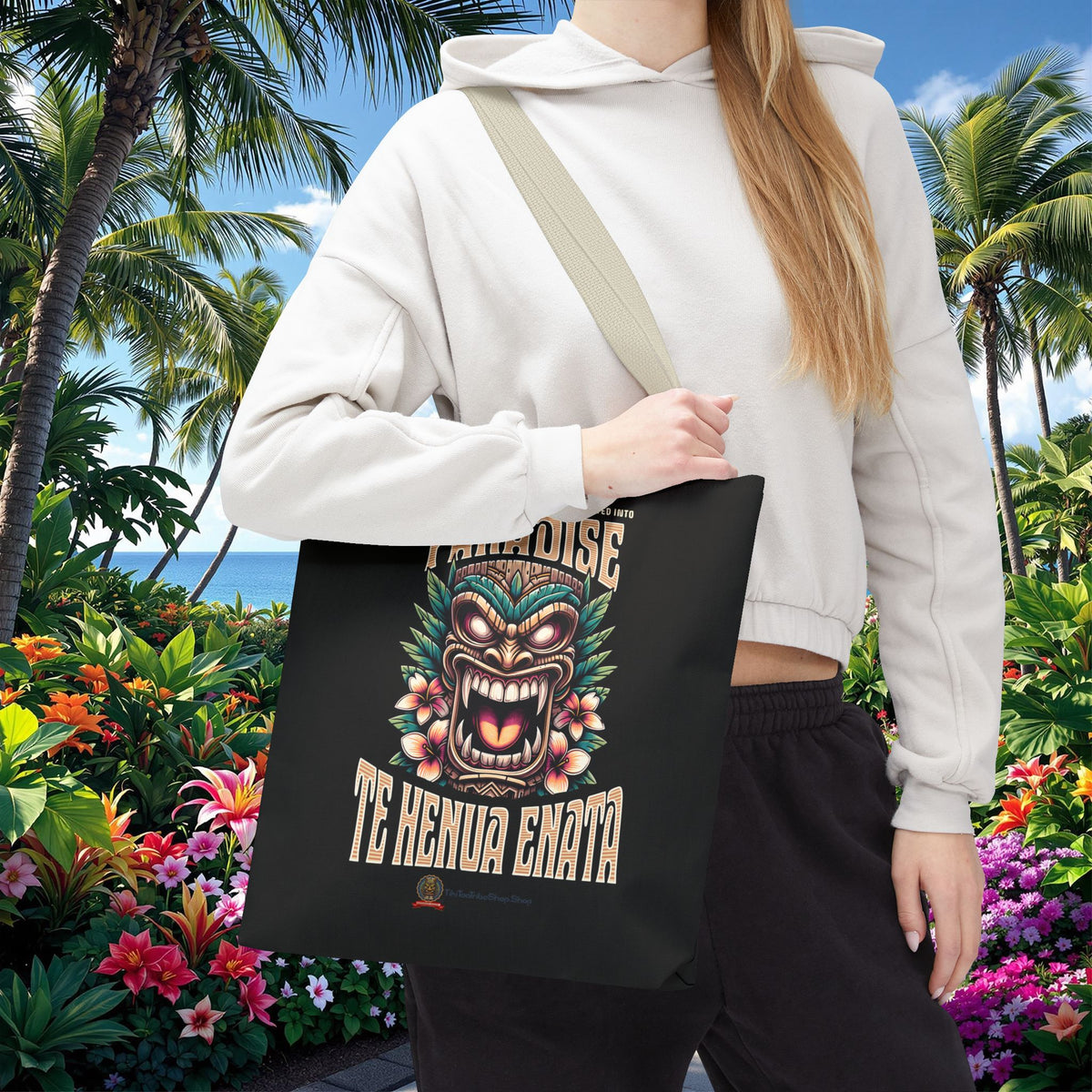 TE HENUA ENATA PARADISE Tote Bag