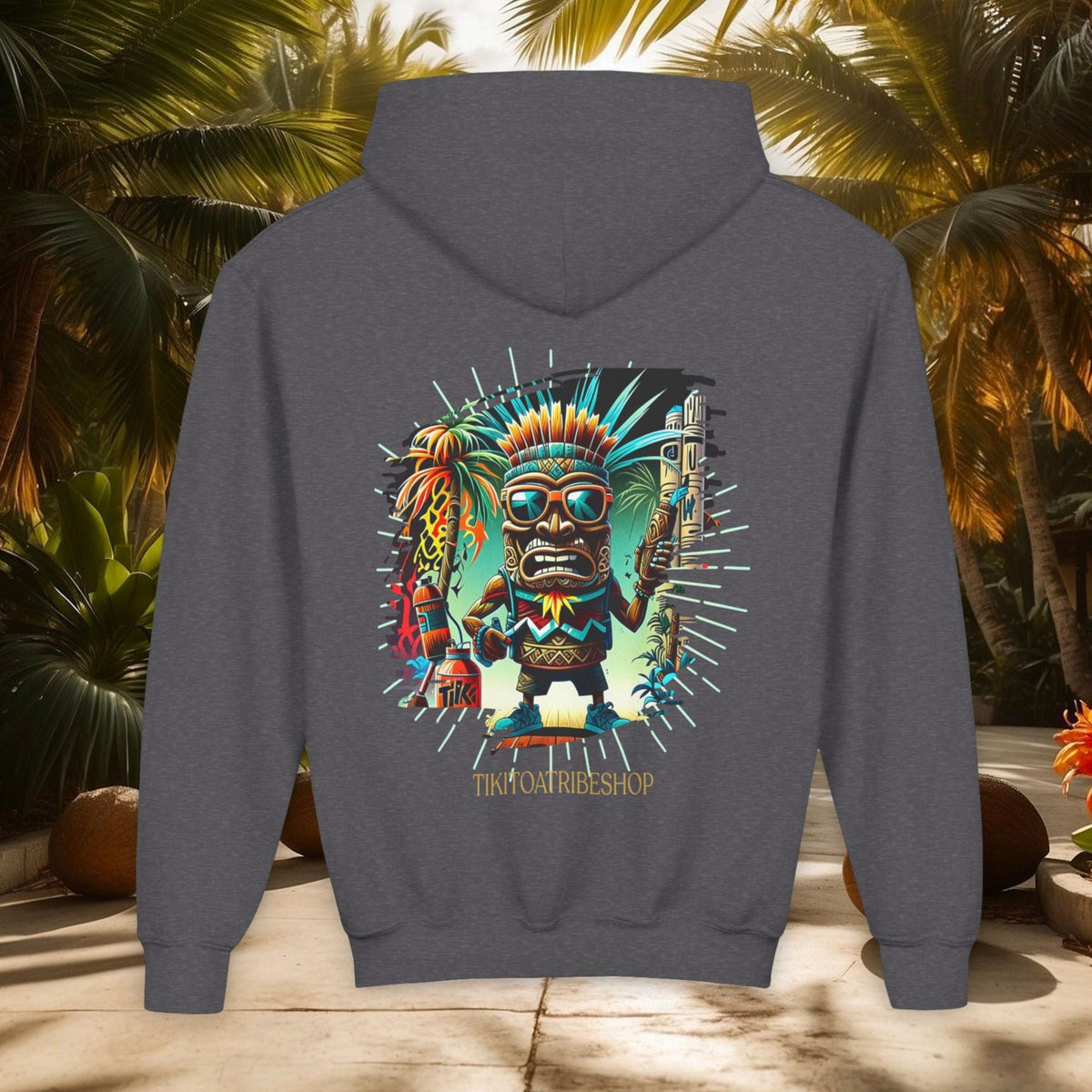 THE TIKI SPIRIT - Thick hooded sweatshirt for youth